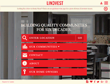 Tablet Screenshot of lindvest.com